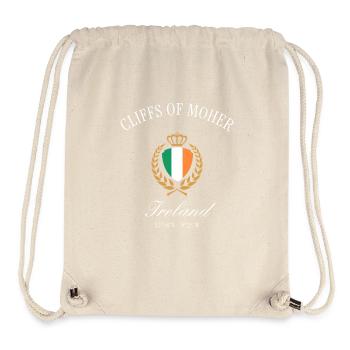 Cliffs of Moher Ireland Coat of Arms – Travel Souvenir - Stanley/Stella Recycled Gym Bag - natural - Front