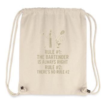 Bartender Always Right - Stanley/Stella Recycled Gym Bag - natural - Front