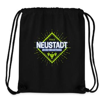 Neustadt an der Weinstraße Vintage Reben Souvenir - Stanley/Stella recycelter Gym Bag - Schwarz - Vorne