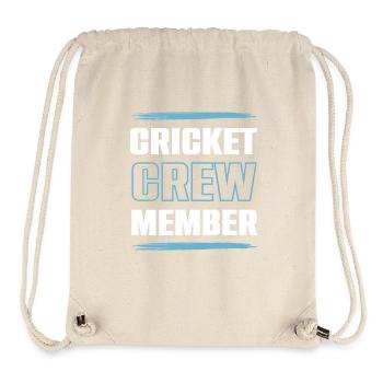 Cricket Crew - Stanley/Stella recycelter Gym Bag - Naturweiß - Vorne