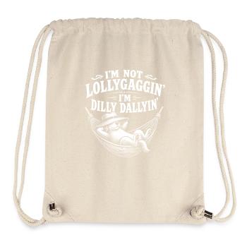 I don't dawdle, I dawdle, you lazy dog - Stanley/Stella Recycled Gym Bag - natural - Front
