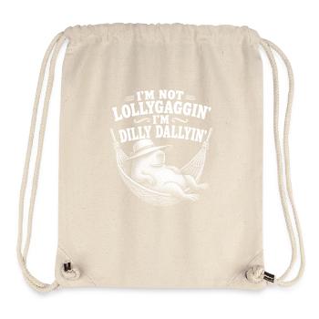 I don't dawdle, I dawdle, Capybara! - Stanley/Stella Recycled Gym Bag - natural - Front