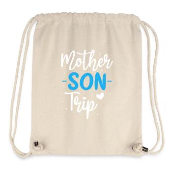 Mutter-Sohn-Reise - Stanley/Stella recycelter Gym Bag - Naturweiß - Vorne