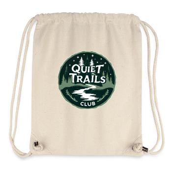 Quiet Trails Club Langsames Wandern Wald - Stanley/Stella recycelter Gym Bag - Naturweiß - Vorne