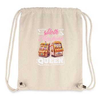 slot machine queen casino gambling jackpot - Stanley/Stella Recycled Gym Bag - natural - Front