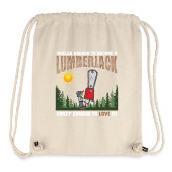 Skilled Crazy Lumberjack - Stanley/Stella Recycled Gym Bag - natural - Front
