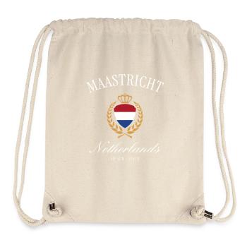 Couronne des armoiries de Maastricht – Design de voyage aux Pays-Bas - Sac à cordon recyclé Stanley/Stella - blanc naturel - Devant