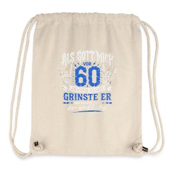 60er Grinser Geburtstag - Stanley/Stella recycelter Gym Bag - Naturweiß - Vorne