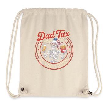 Dad Tax Skeleton Party - Stanley/Stella Recycled Gym Bag - natural - Front