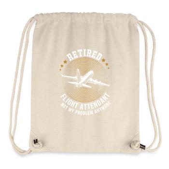 Flugbegleiter Stewardess - Stanley/Stella recycelter Gym Bag - Naturweiß - Vorne