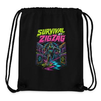 Laser Tag Survival By Zigzag - Stanley/Stella Recycled Gym Bag - black - Front