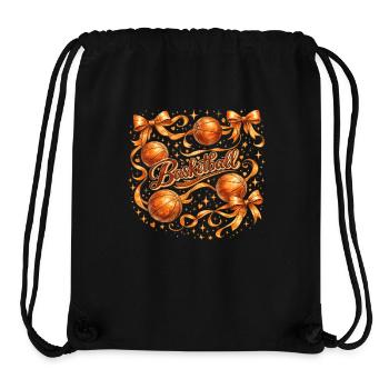 Vintage Basketball Bows | Trendy Sport Style - Stanley/Stella Recycled Gym Bag - black - Front