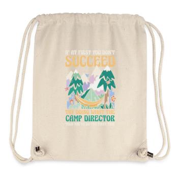 Camping Bonfire Camp Life Forest Camper - Stanley/Stella Recycled Gym Bag - natural - Front