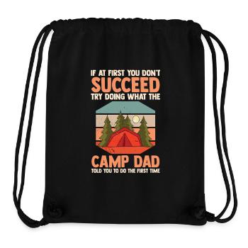 Camping Bonfire Camp Life Forest Camper - Stanley/Stella Recycled Gym Bag - black - Front