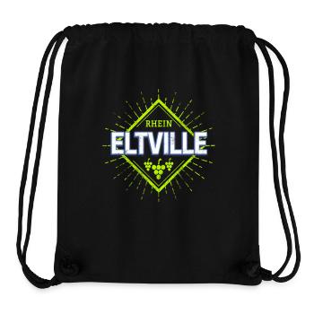 Eltville am Rhein in Deutschland mit Retro Reben - Stanley/Stella recycelter Gym Bag - Schwarz - Vorne