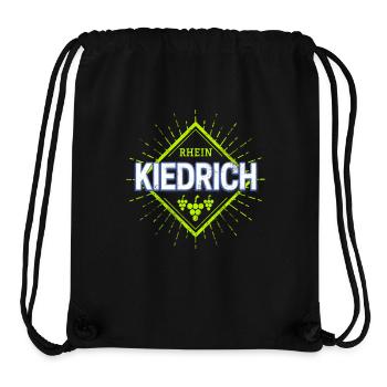Kiedrich am Rhein Retro Reben Deutschland Souvenir - Stanley/Stella recycelter Gym Bag - Schwarz - Vorne