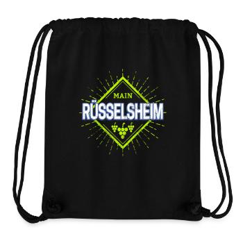 Rüsselsheim am Main Retro Reben Deutschland Design - Stanley/Stella recycelter Gym Bag - Schwarz - Vorne
