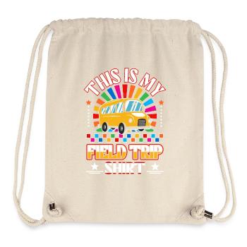 Feldtrip Bus Graphic Shirt - Stanley/Stella recycelter Gym Bag - Naturweiß - Vorne