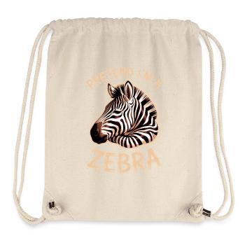 Zebra Sayings Zebras Funny Zebra Gift - Stanley/Stella Recycled Gym Bag - natural - Front