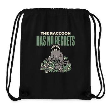Raccoon Funny - Stanley/Stella Recycled Gym Bag - black - Front