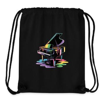 piano - Sac à cordon recyclé Stanley/Stella - noir - Devant