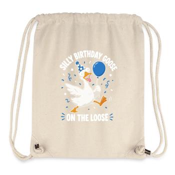 Funny Birthday Goose - Stanley/Stella Recycled Gym Bag - natural - Front