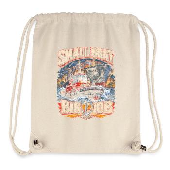 Tugboats Tug Small Boat Big Job - Stanley/Stella Recycled Gym Bag - natural - Front