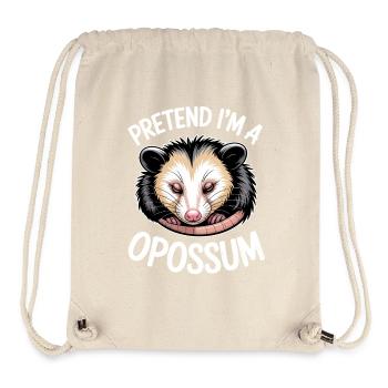Opossum Sayings Funny Opossum Gift - Stanley/Stella Recycled Gym Bag - natural - Front
