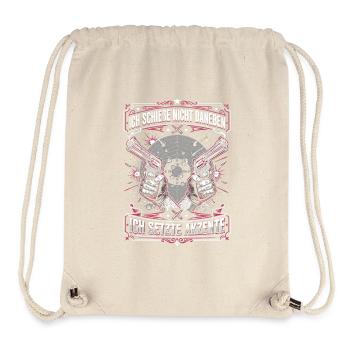 I set the tone - Stanley/Stella Recycled Gym Bag - natural - Front