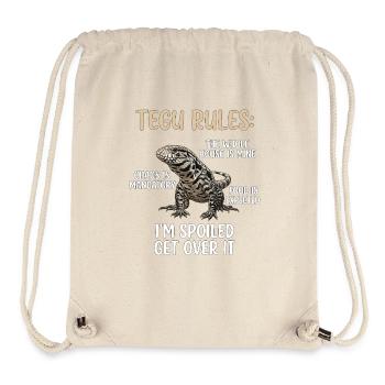 Tegu Regeln Verwöhntes Reptil - Stanley/Stella recycelter Gym Bag - Naturweiß - Vorne