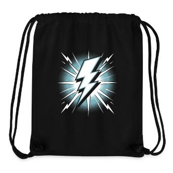 Lightning Lightning Thunderstorm Current Storm - Stanley/Stella Recycled Gym Bag - black - Front