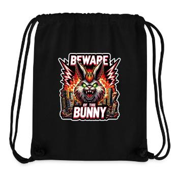 Beware of the Bunny Hasendesaster Desaster - Stanley/Stella recycelter Gym Bag - Schwarz - Vorne