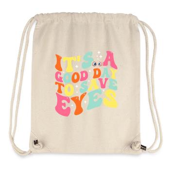 Es ist ein guter Tag, um die Augen zu retten - Optometrist Eye - Stanley/Stella recycelter Gym Bag - Naturweiß - Vorne