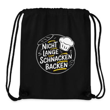 Nicht lange schnacken einfach backen. Bäckermütze - Stanley/Stella recycelter Gym Bag - Schwarz - Vorne