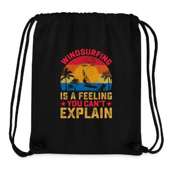 Windsurfing Water Sports - Stanley/Stella Recycled Gym Bag - black - Front