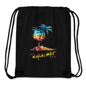 Costume de fête « It Escalates Anyway » pour une soirée entre filles - Sac à cordon recyclé Stanley/Stella - noir - Devant
