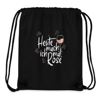 Lustiger Trinkspruch Rosé Wein - Stanley/Stella recycelter Gym Bag - Schwarz - Vorne