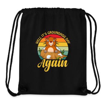Groundhog Day - Stanley/Stella Recycled Gym Bag - black - Front