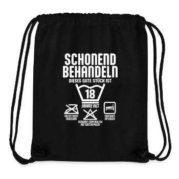 SCHONEND BEHANDELN 18 JAHRE ALT 18. GEBURTSTAG - Stanley/Stella recycelter Gym Bag - Schwarz - Vorne