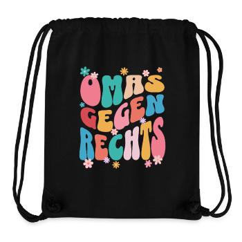 Les mamies contre la droite - Sac à cordon recyclé Stanley/Stella - noir - Devant