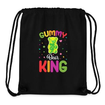 Gümmibär König der Süßigkeiten - Stanley/Stella recycelter Gym Bag - Schwarz - Vorne