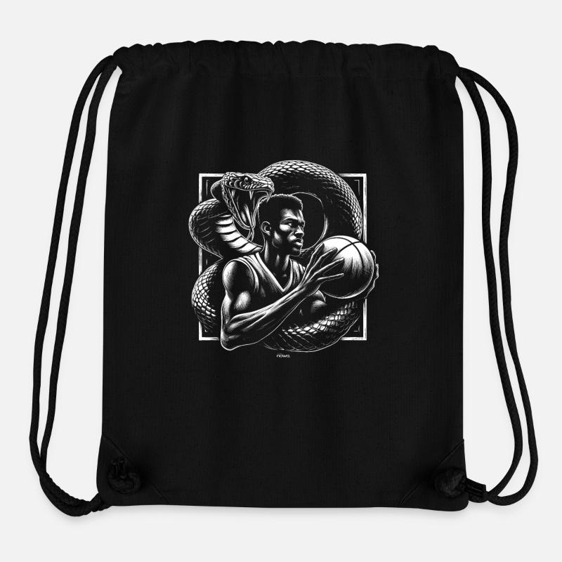 BLACK BASKETBALL MAMBA KOBE BEAN MENTALITY 19 - Sac à cordon recyclé Stanley/Stella - noir