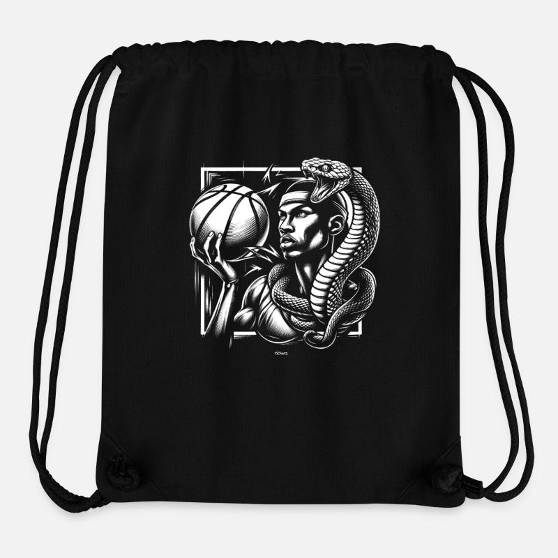 BLACK BASKETBALL MAMBA KOBE BEAN MENTALITY 9 - Sac à cordon recyclé Stanley/Stella - noir