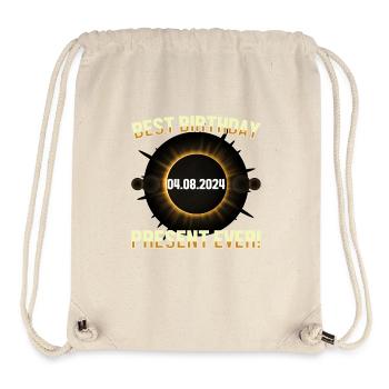 Sonnenfinsternis - Erforsche die Dunkelheit - Stanley/Stella recycelter Gym Bag - Naturweiß - Vorne
