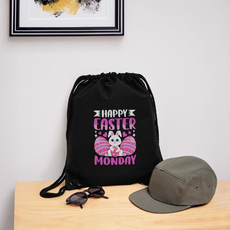 Happy Easter Monday! Easter Easter Eggs Easter Bunny Stanley/Stella Recycled Gym Bag