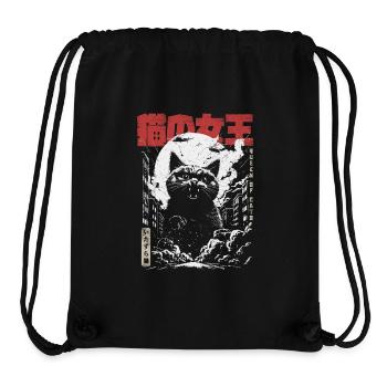 Königin Der Katzen Japan Style Monster Katze - Stanley/Stella recycelter Gym Bag - Schwarz - Vorne
