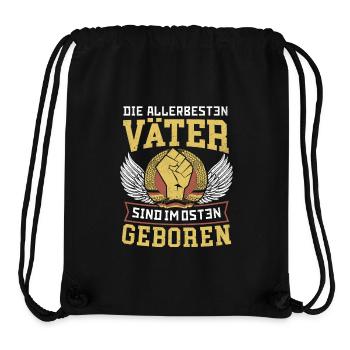 DIE ALLERBESTEN VÄTER SIND IM OSTEN GEBOREN DDR - Stanley/Stella recycelter Gym Bag - Schwarz - Vorne