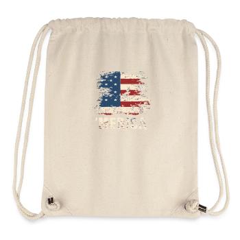 'Merica United States American Independence Day - Stanley/Stella Recycled Gym Bag - natural - Front