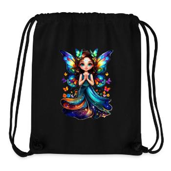 Charming butterfly fairy - Stanley/Stella Recycled Gym Bag - black - Front