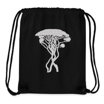 Tree, Capri Pine, Pine, Conifer, Gray - Stanley/Stella Recycled Gym Bag - black - Front